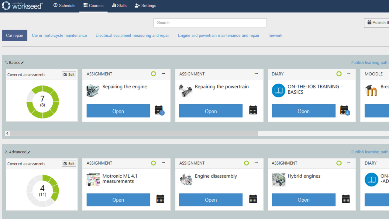 screenshot of Workseed