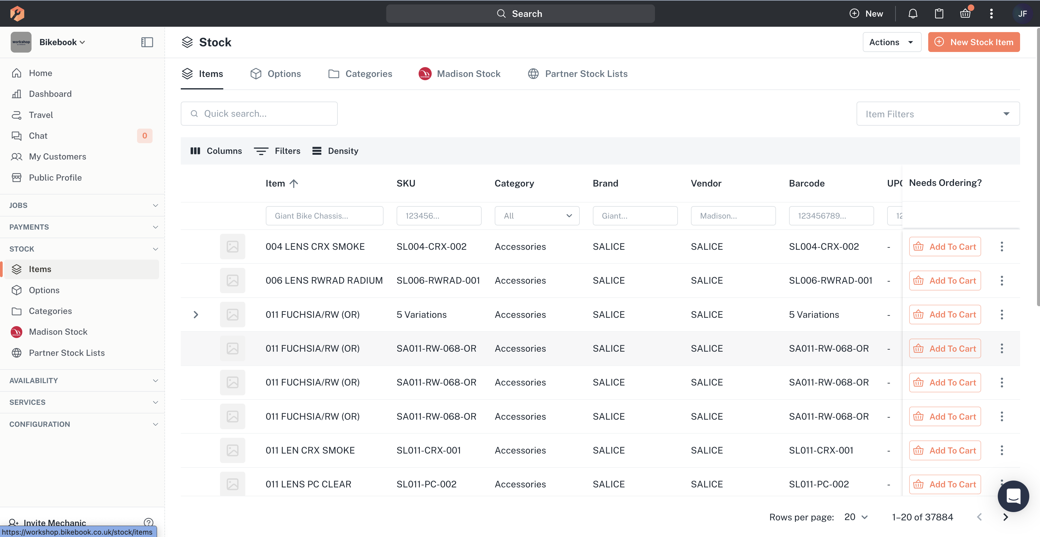 screenshot of Workshop