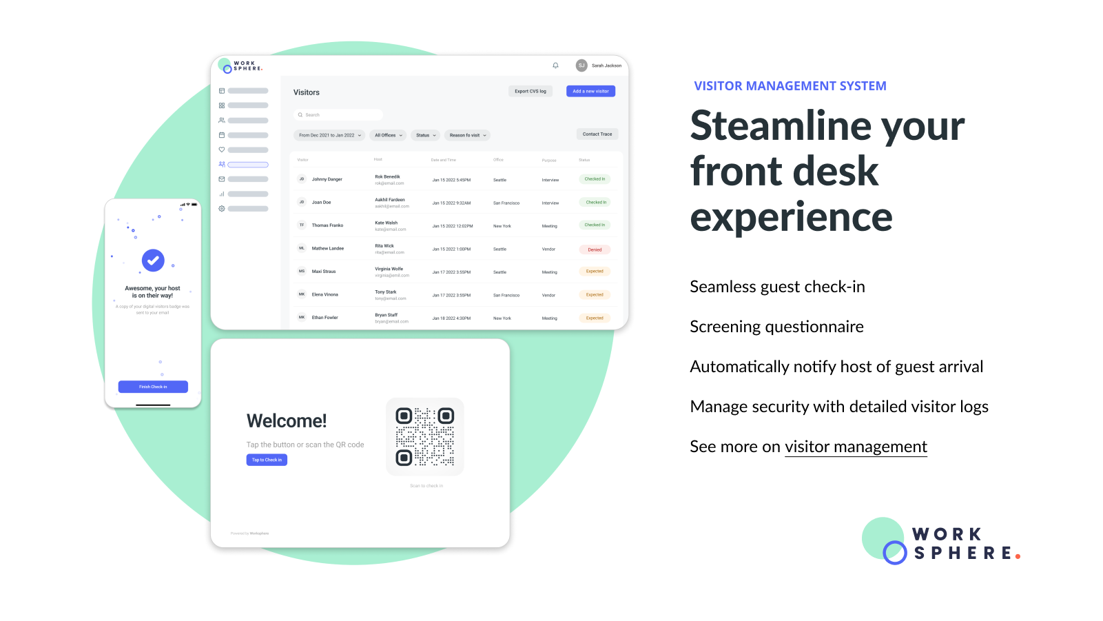 screenshot of Worksphere