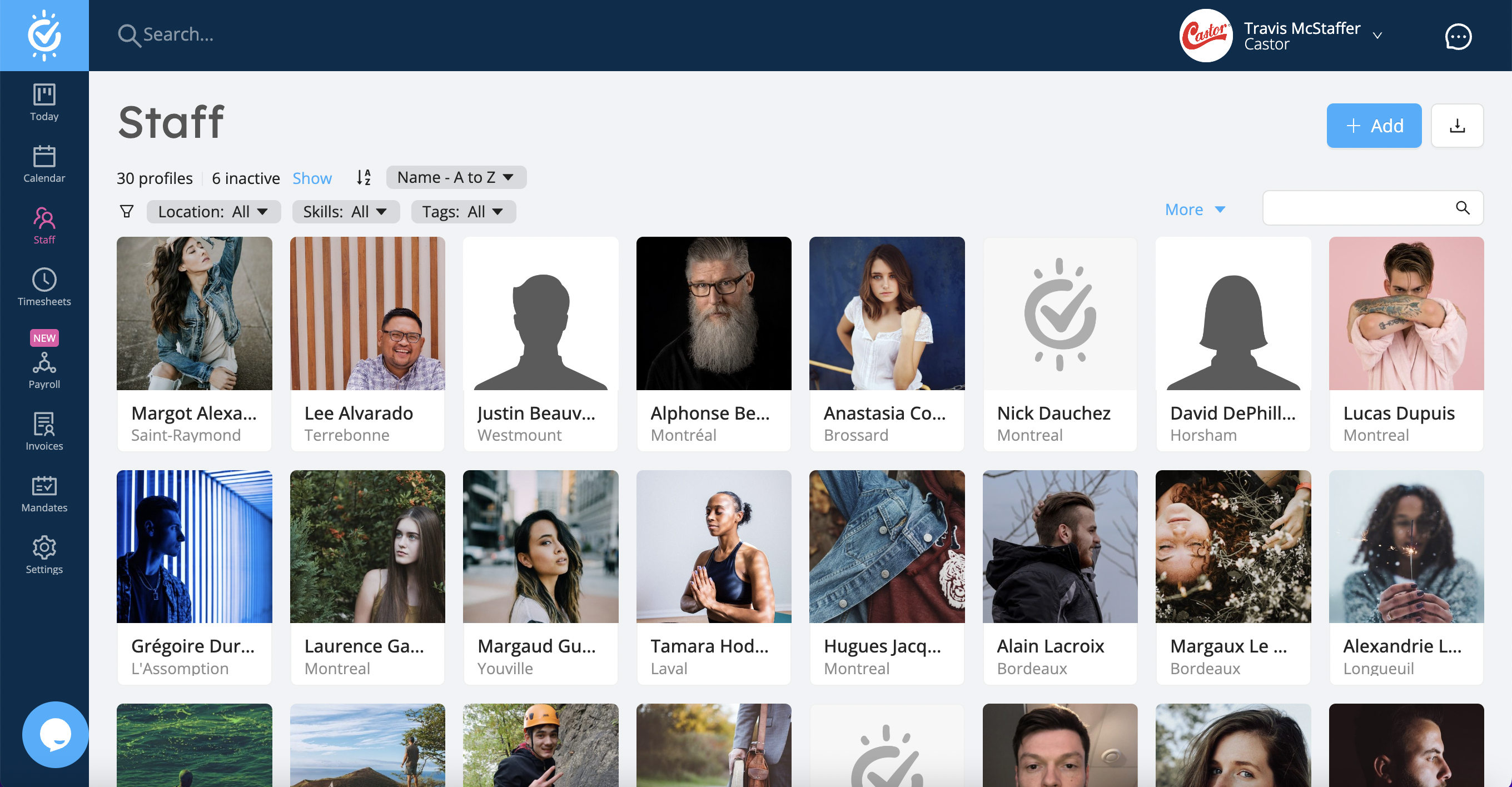 screenshot of Workstaff