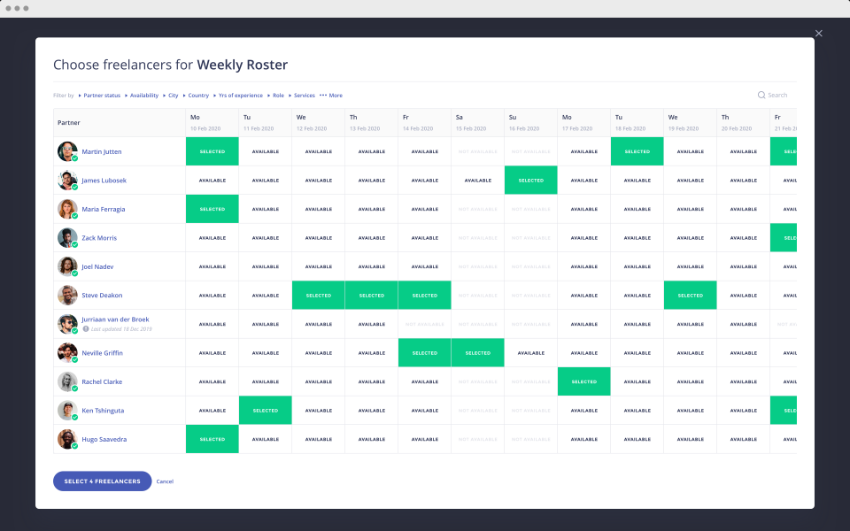 screenshot of Worksuite