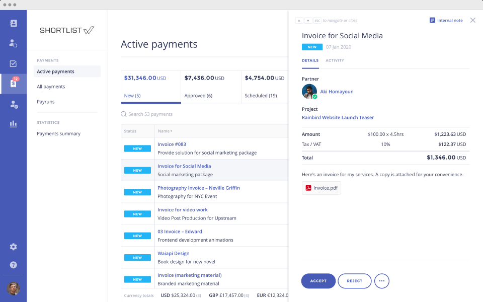 screenshot of Worksuite