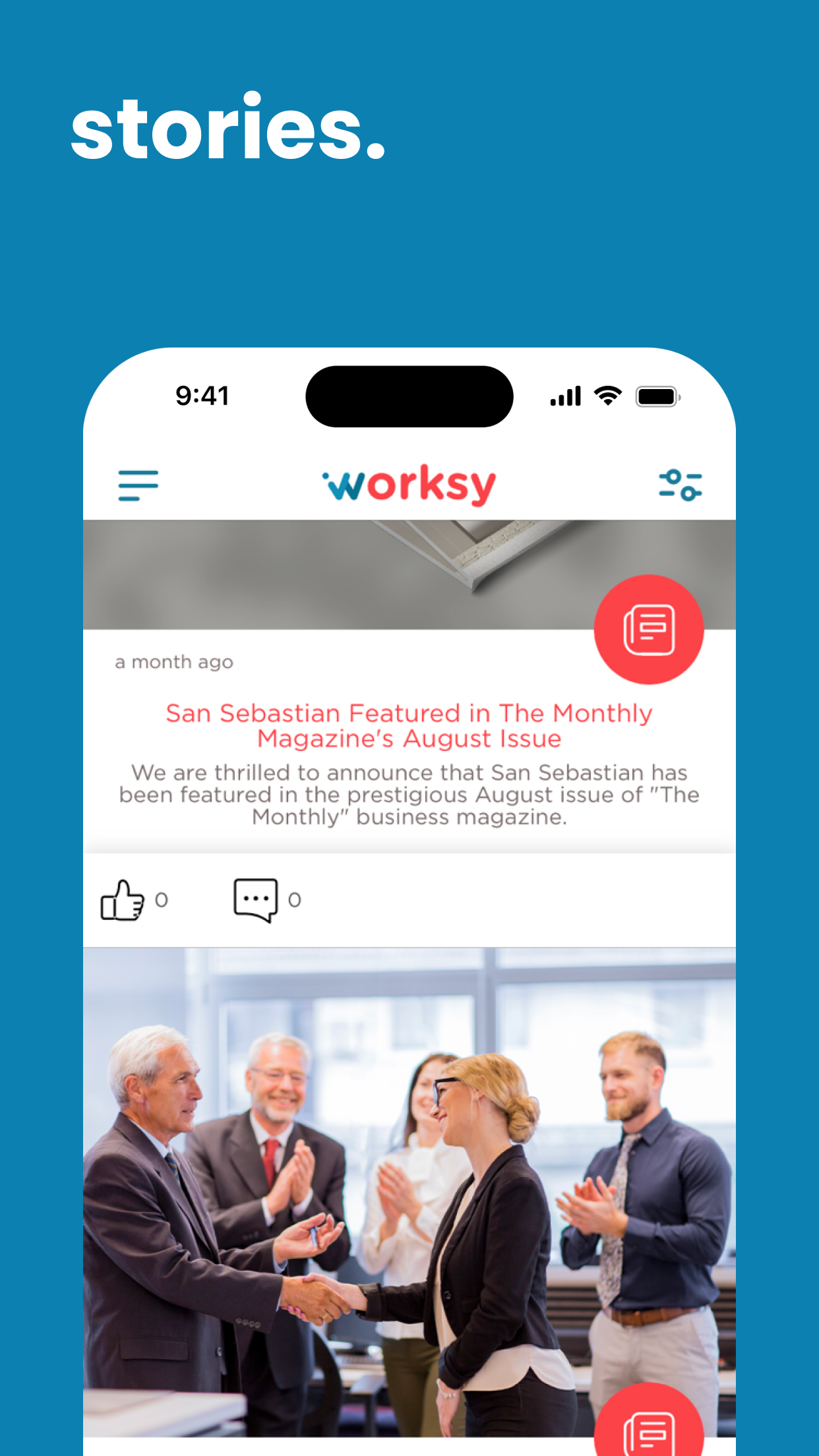 screenshot of Worksy