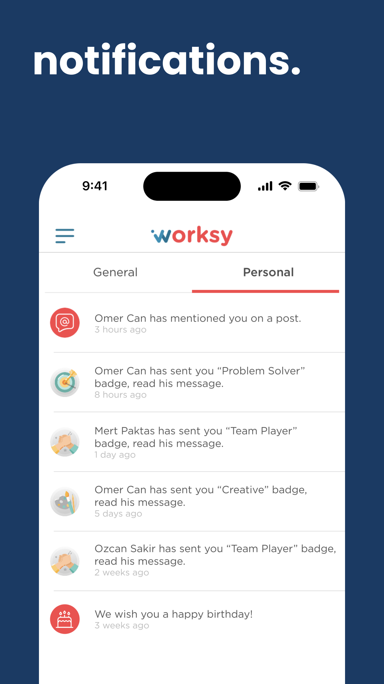 screenshot of Worksy