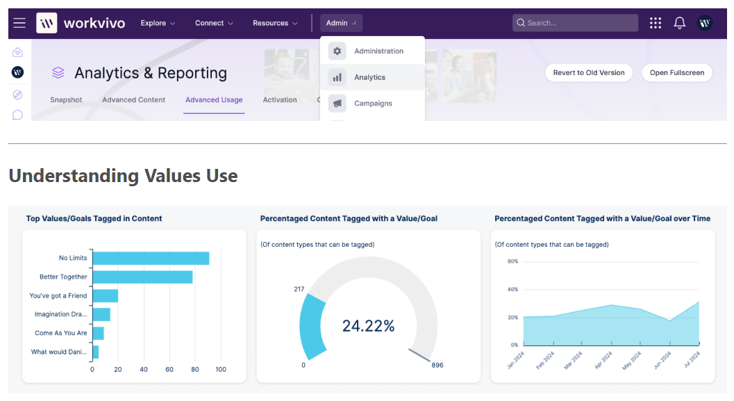 screenshot of Workvivo