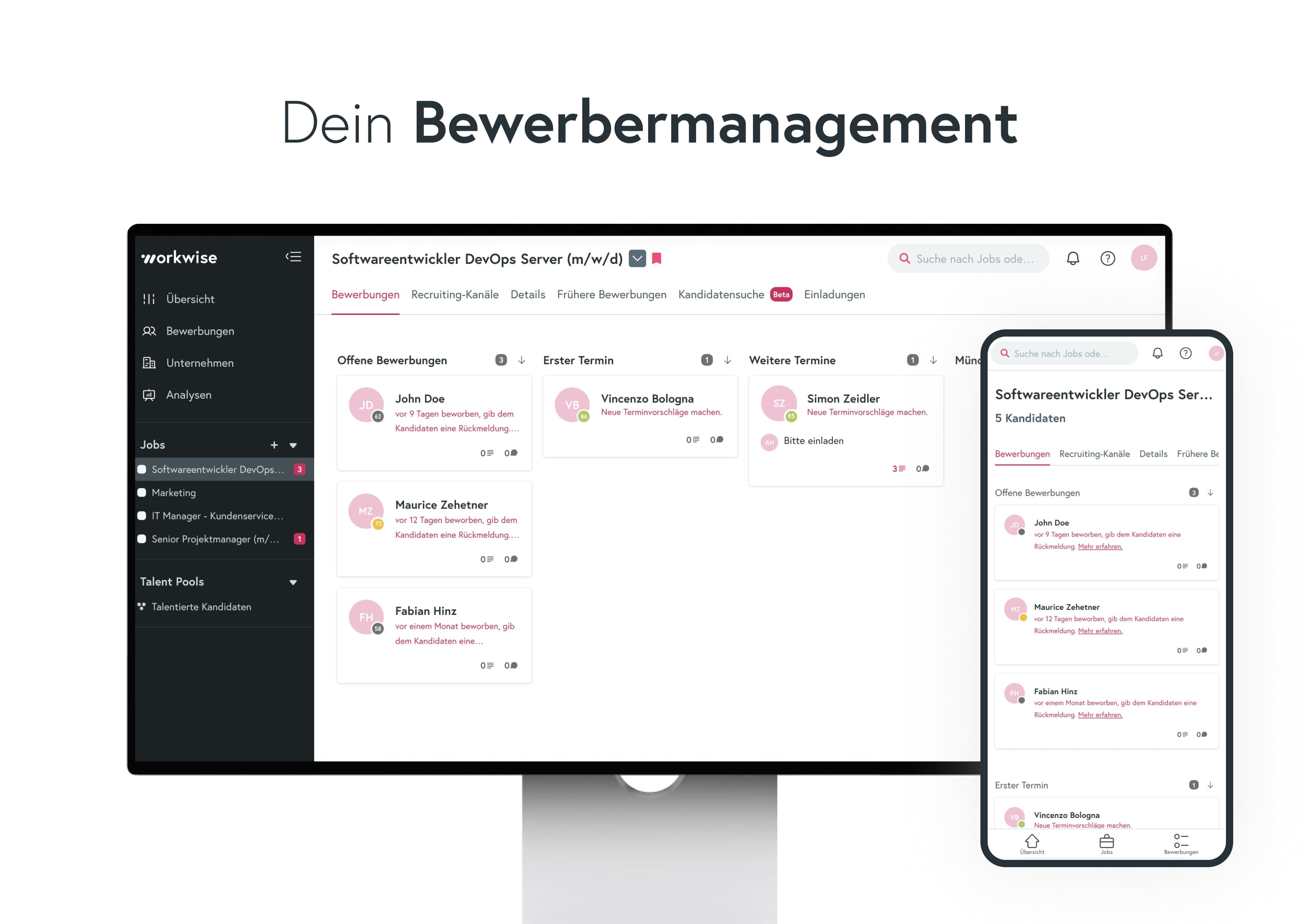 screenshot of Workwise
