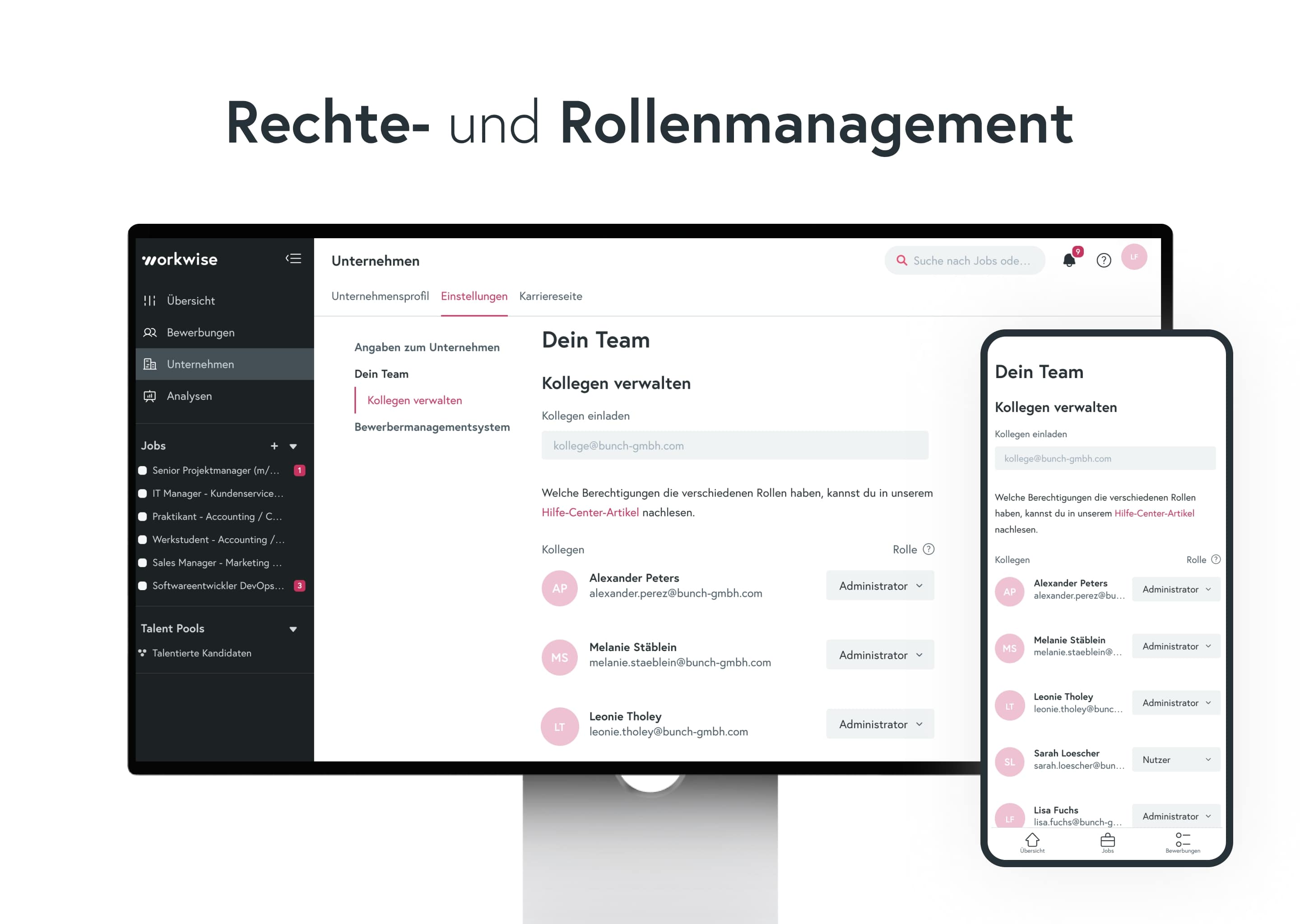 screenshot of Workwise