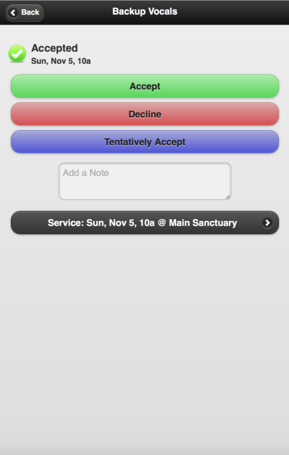 screenshot of WorshipPlanning.com