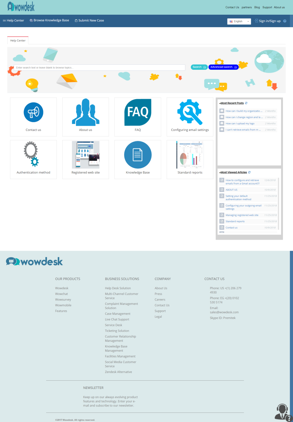 screenshot of Wowdesk