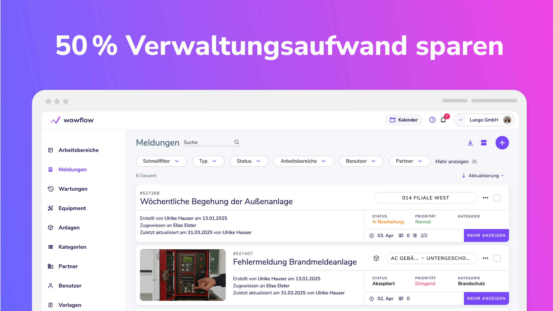 screenshot of Wowflow