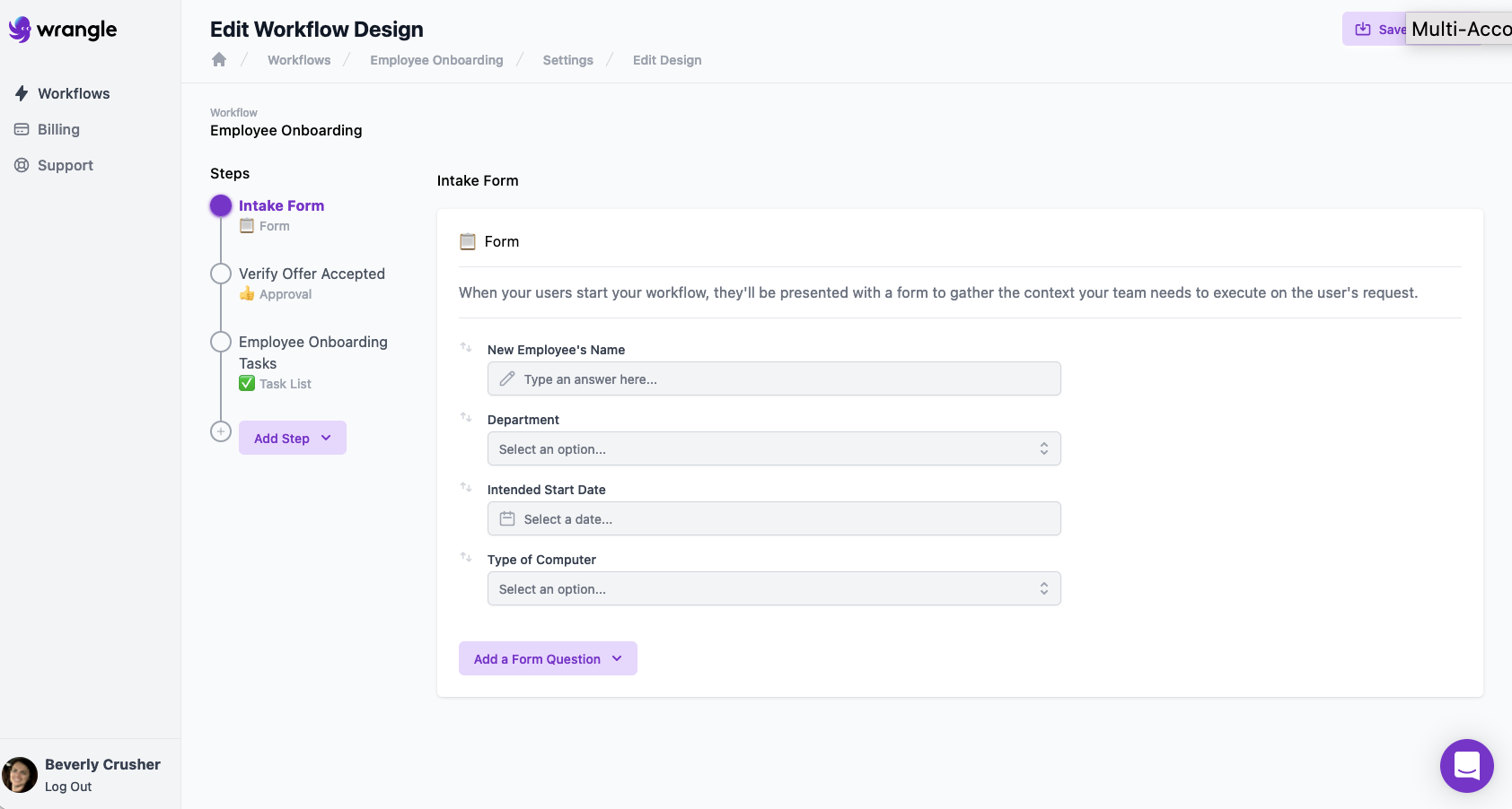 screenshot of Wrangle