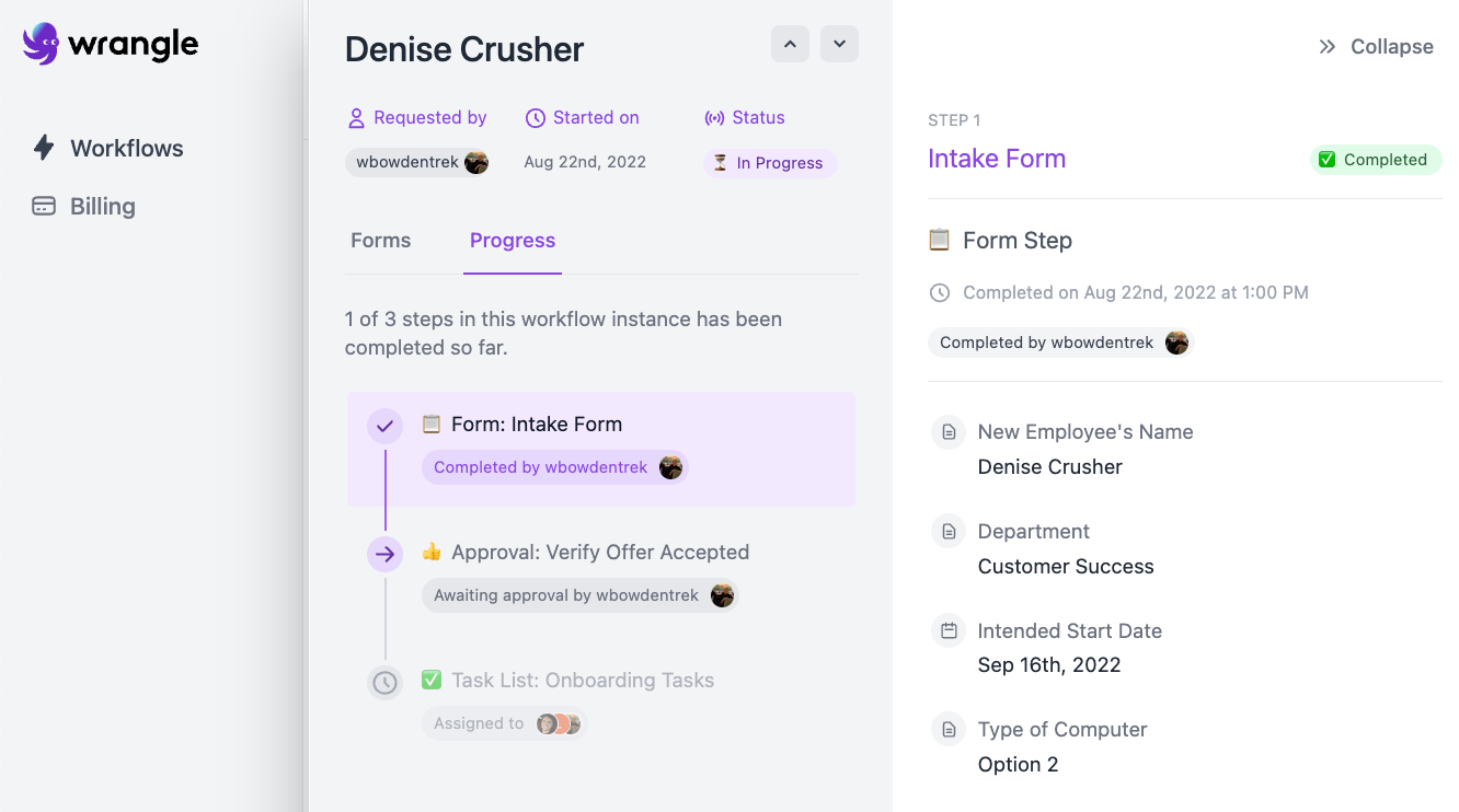 screenshot of Wrangle
