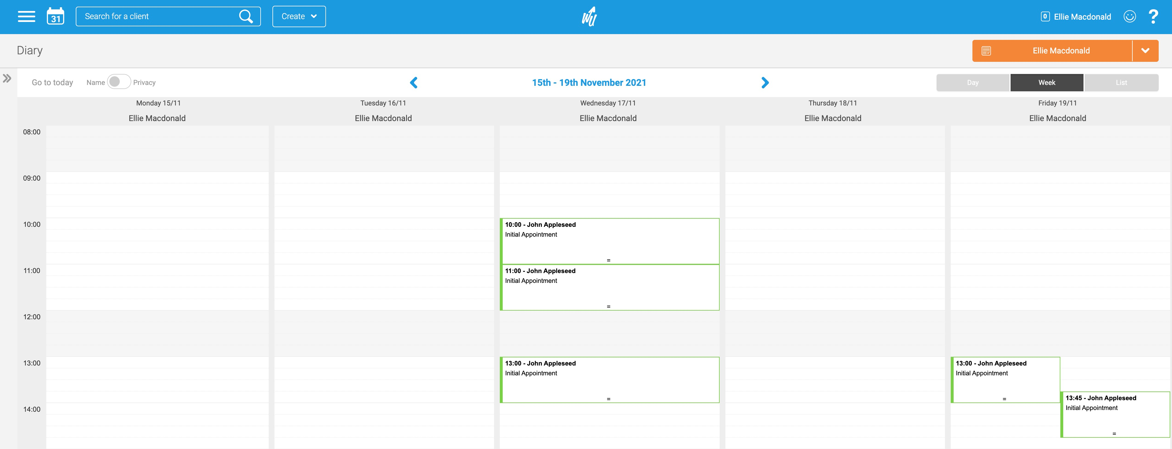screenshot of WriteUpp