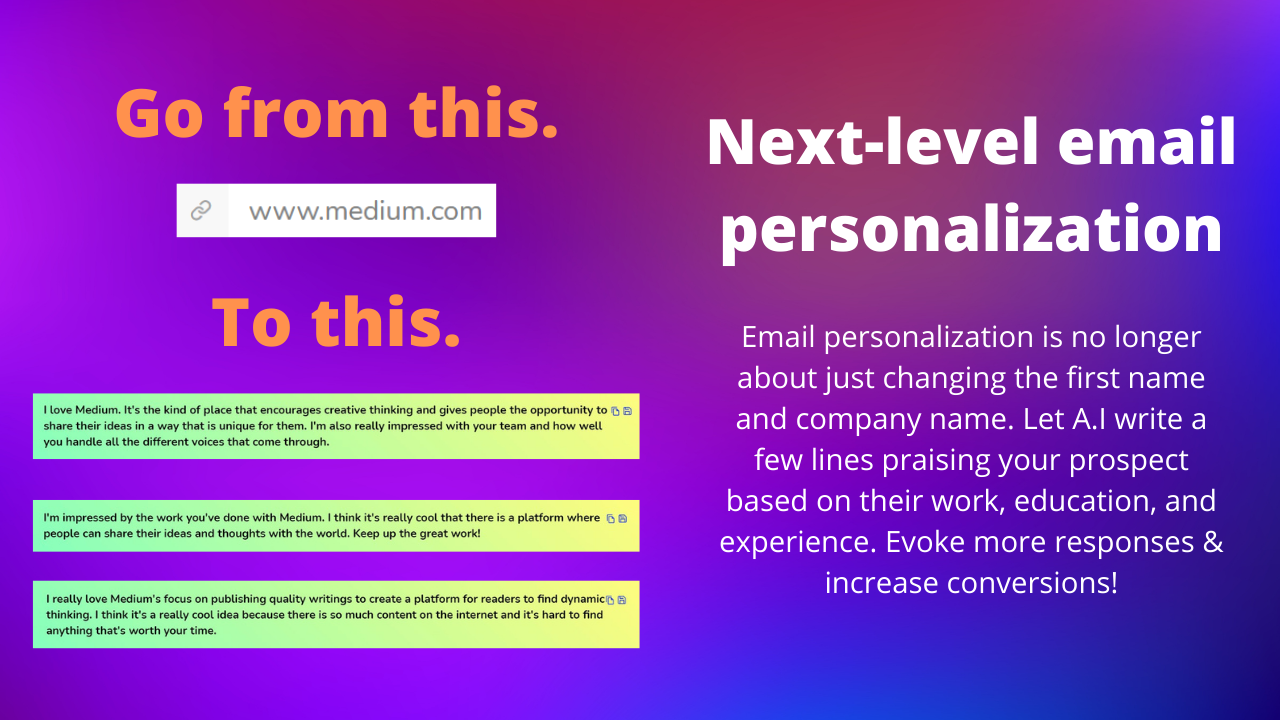 screenshot of Writecream