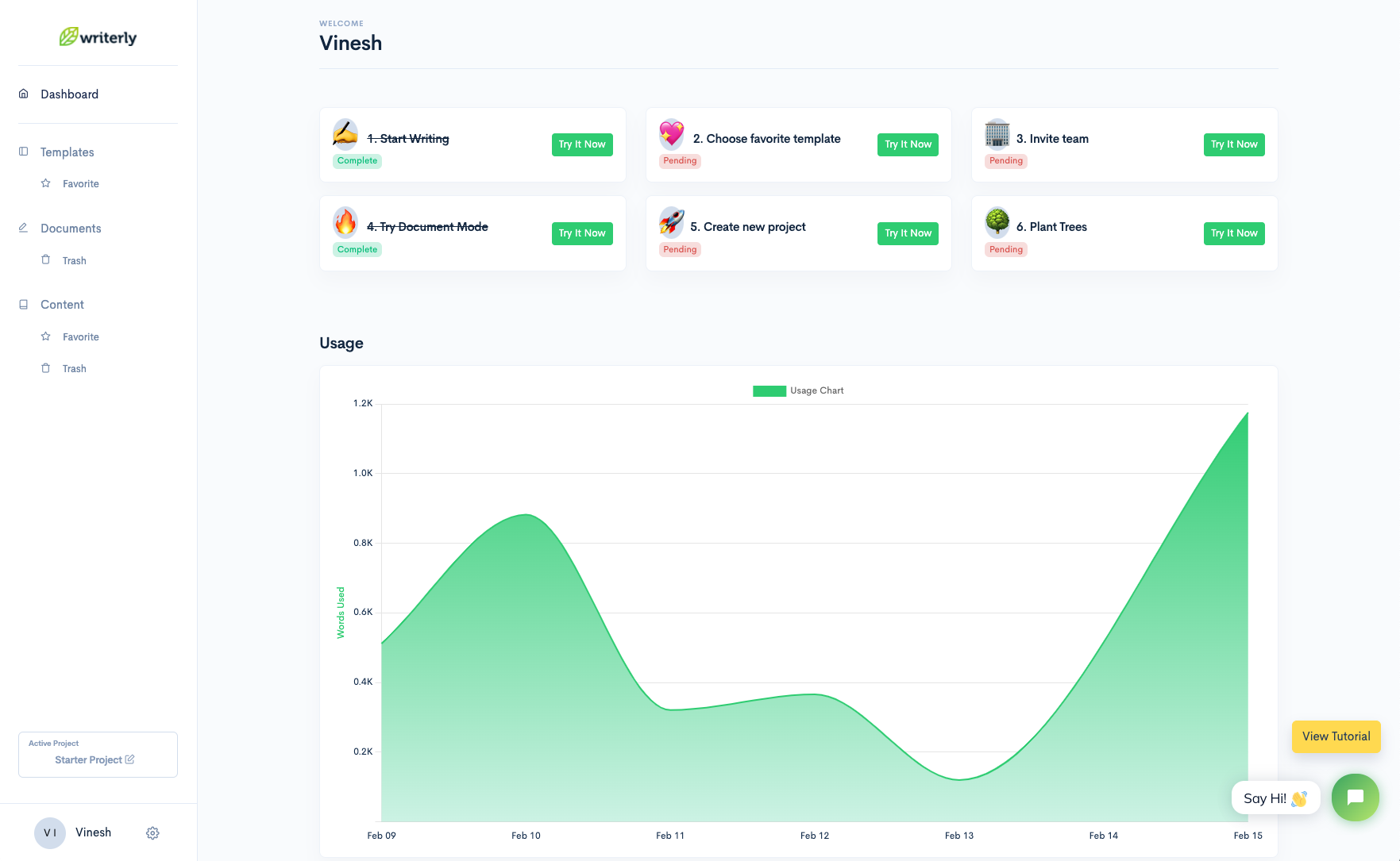 screenshot of Writerly