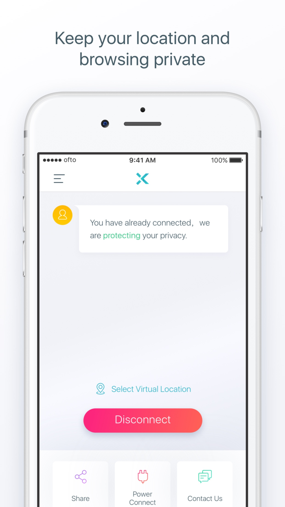 screenshot of X-VPN