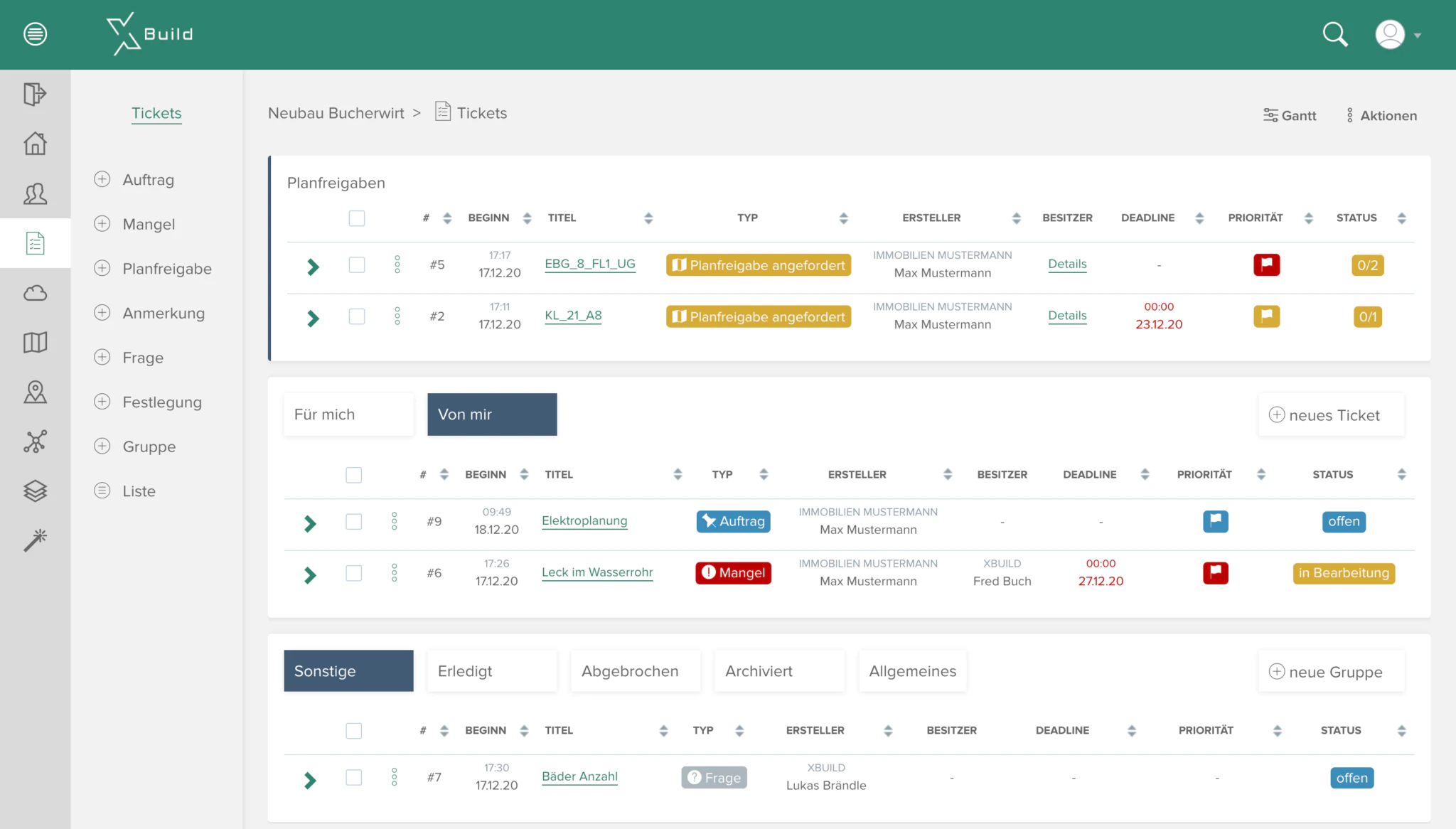 screenshot of XBuild