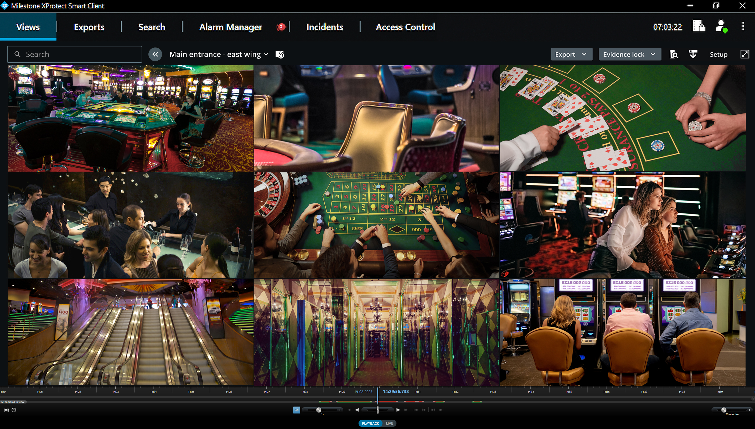 screenshot of XProtect