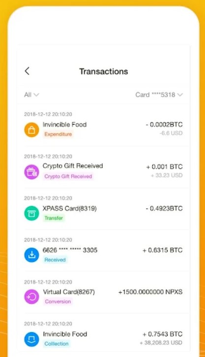 screenshot of XWallet