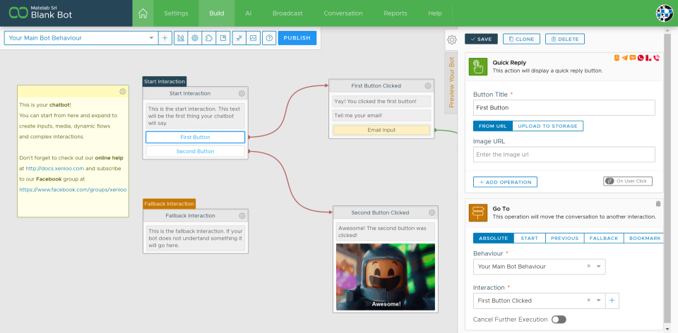 screenshot of Xenioo