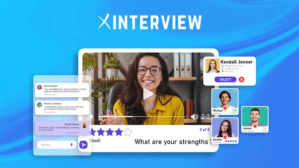 screenshot of Xinterview