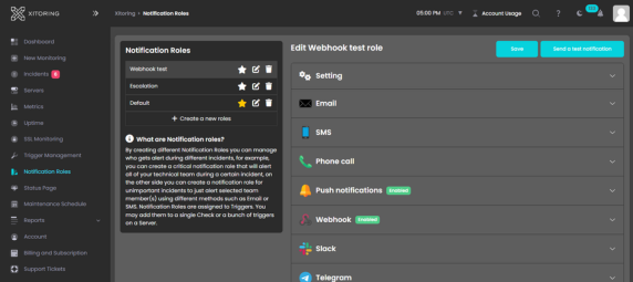 screenshot of Xitoring