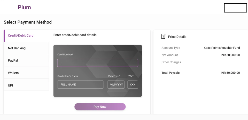 screenshot of Xoxoday