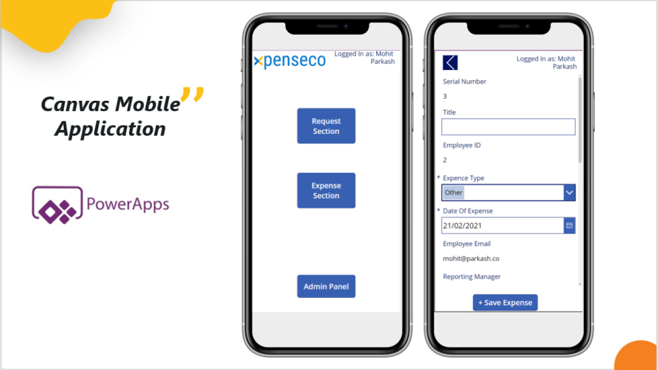 screenshot of XpenseCo