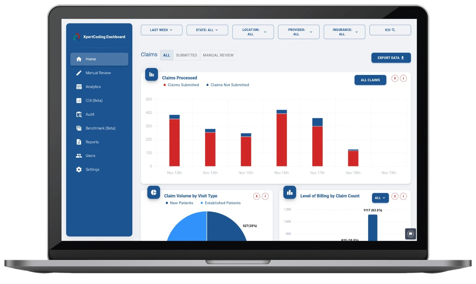 screenshot of XpertCoding