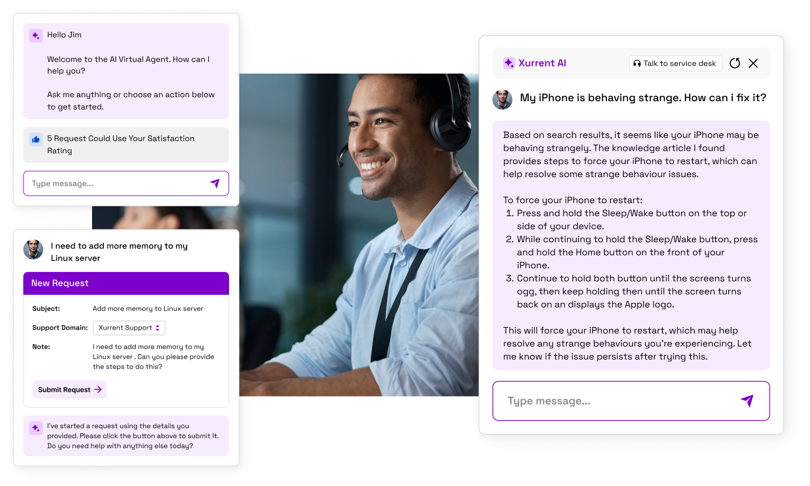 screenshot of Xurrent