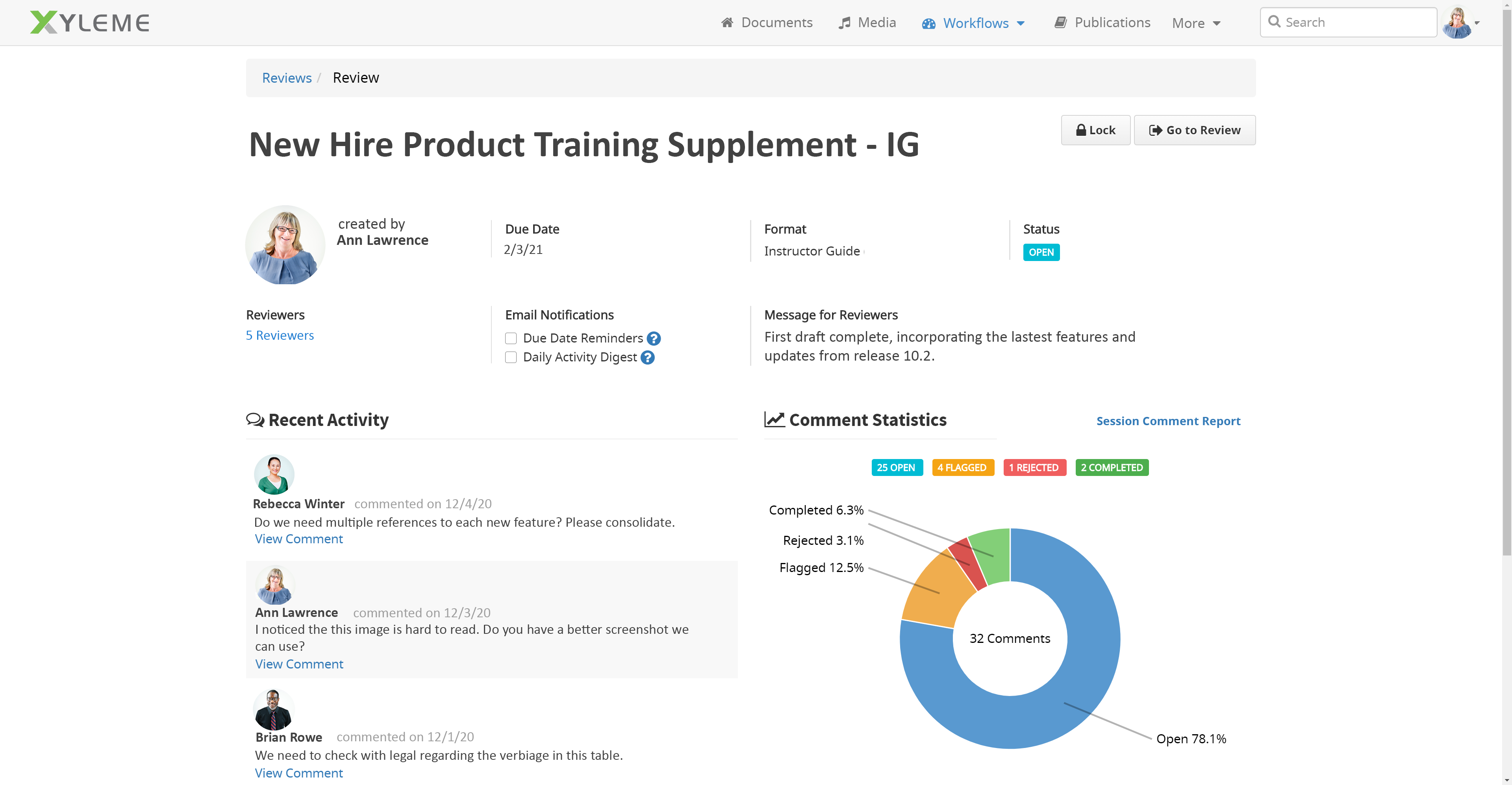 screenshot of Xyleme