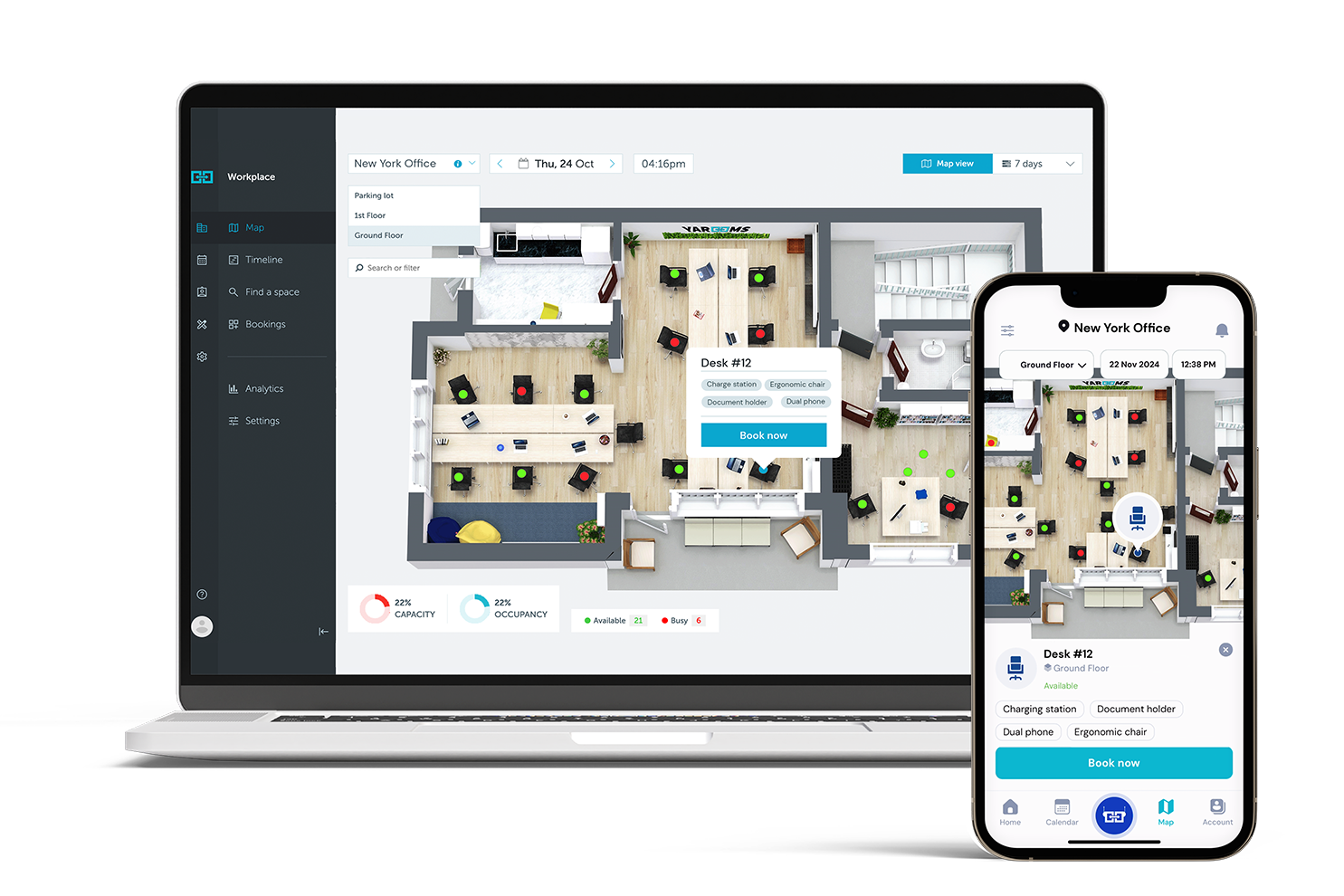 screenshot of YAROOMS