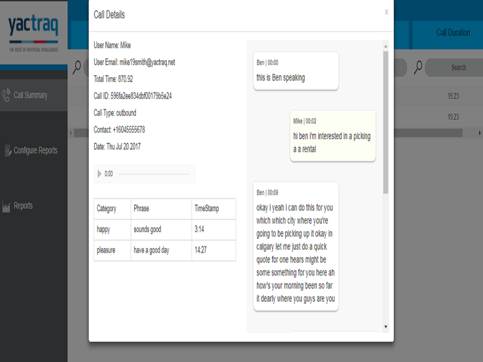 screenshot of Yactraq