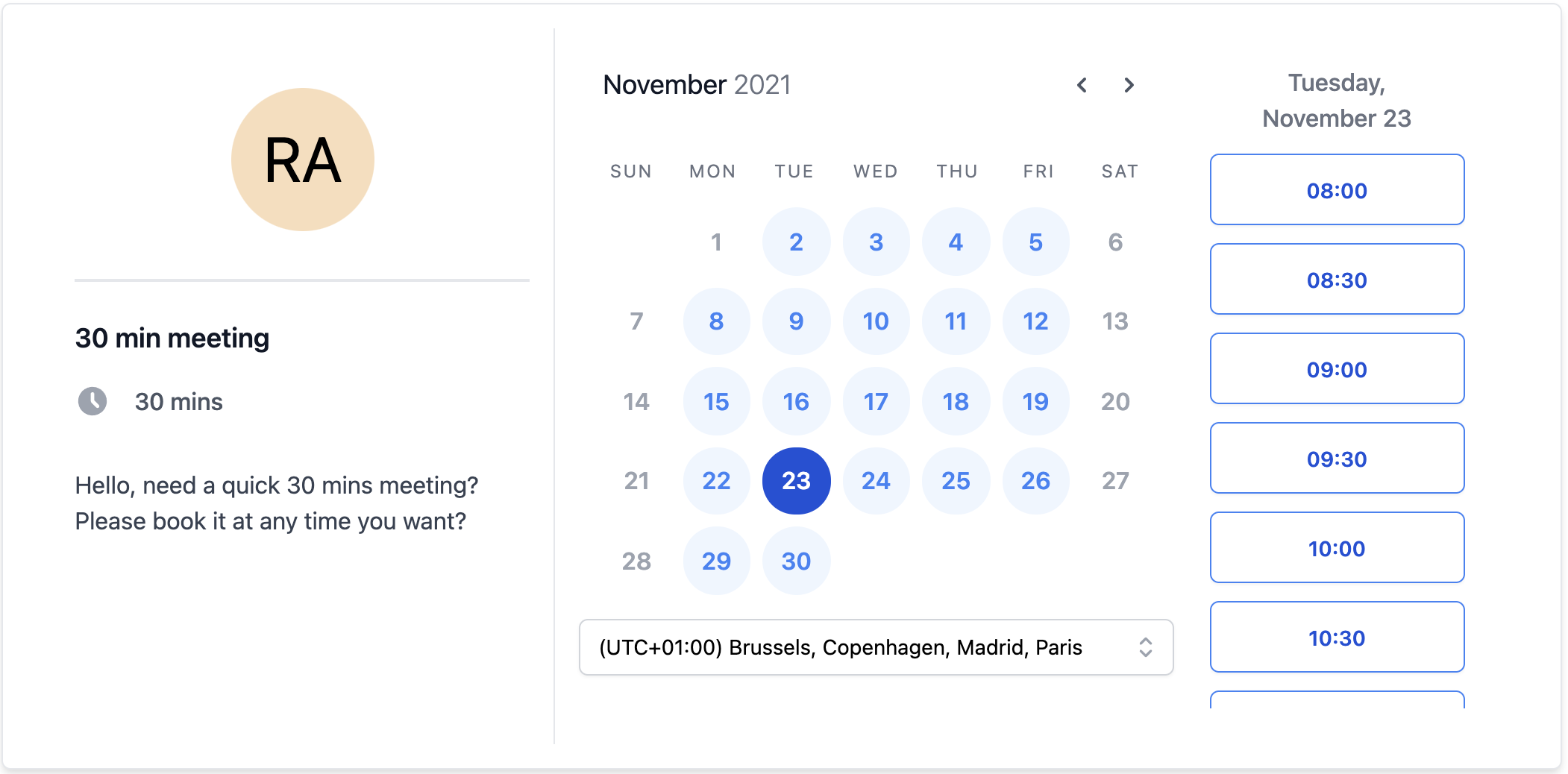 screenshot of Yalendar