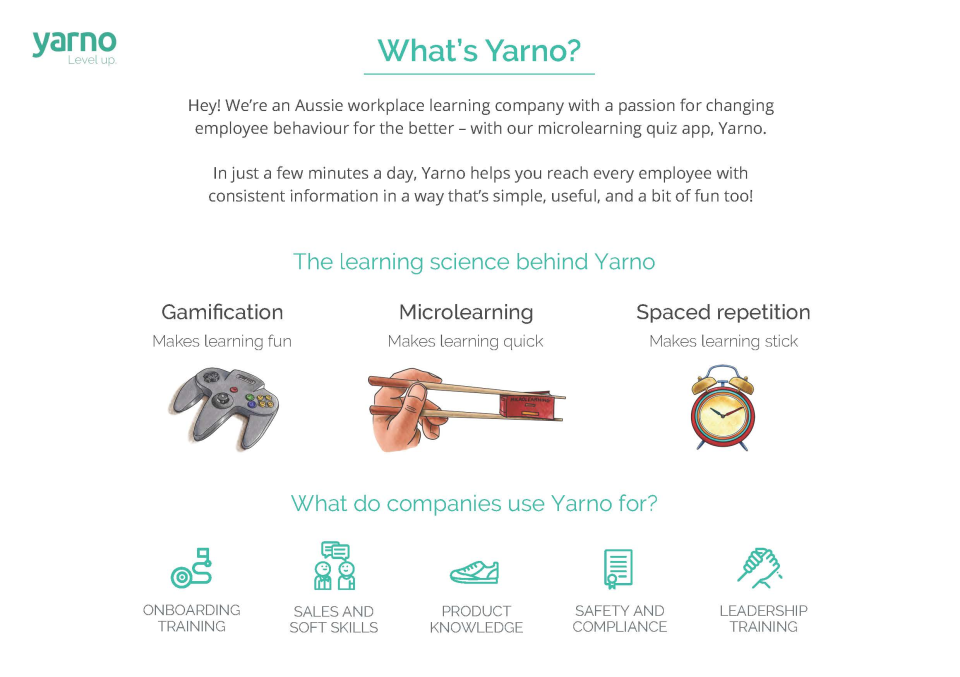 screenshot of Yarno