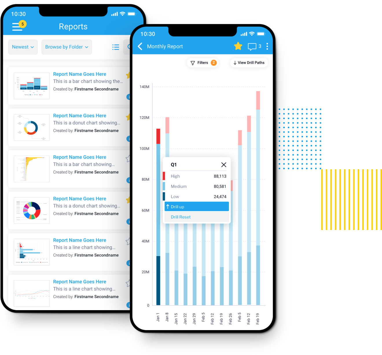 screenshot of Yellowfin