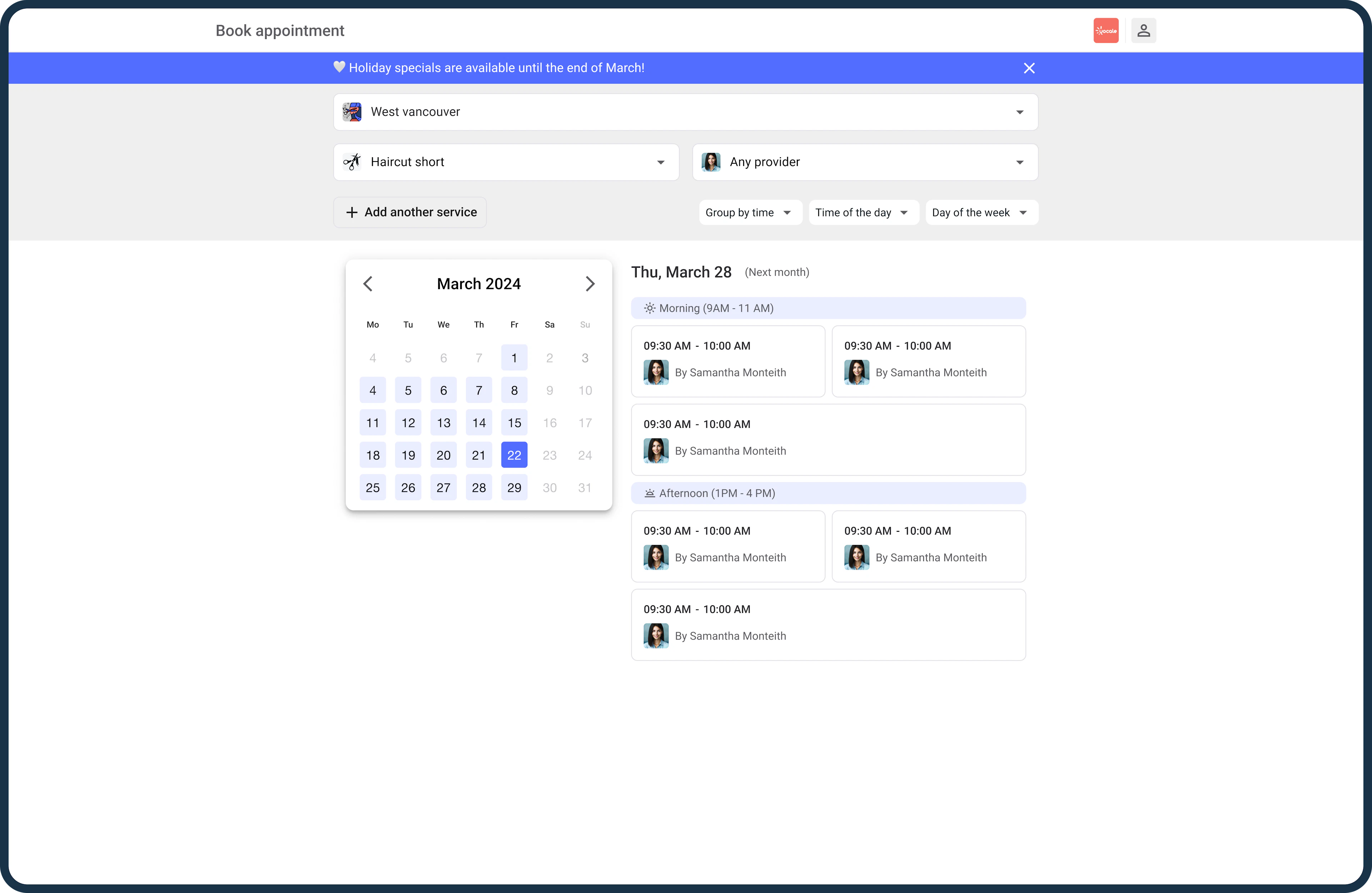 screenshot of Yocale