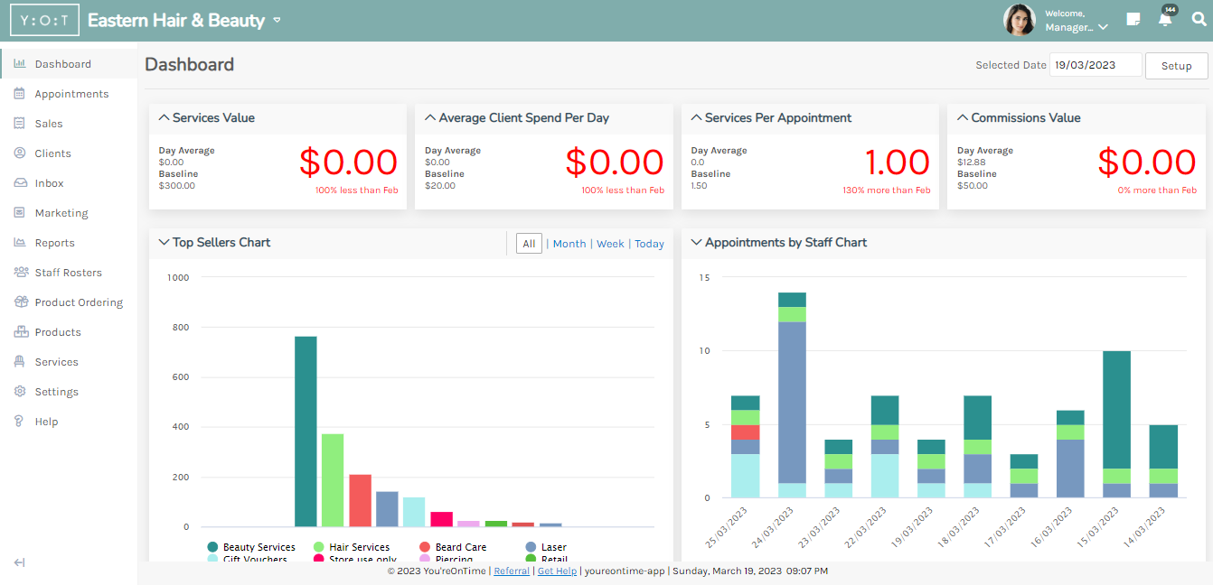 screenshot of You'reOnTime