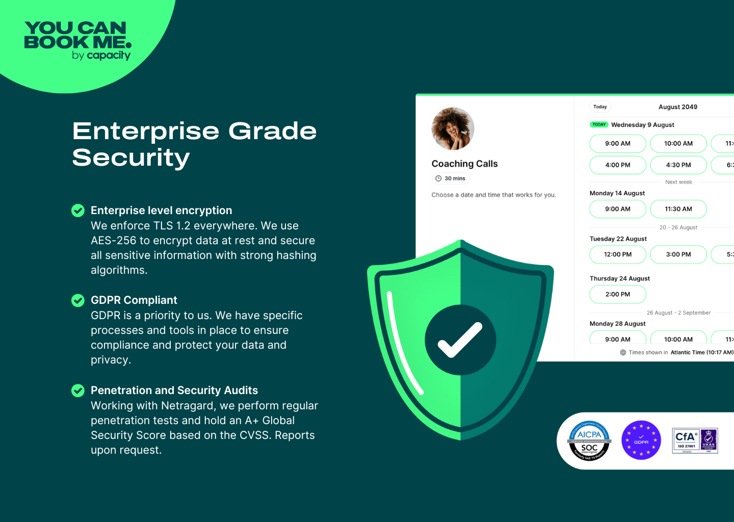 screenshot of YouCanBook.me