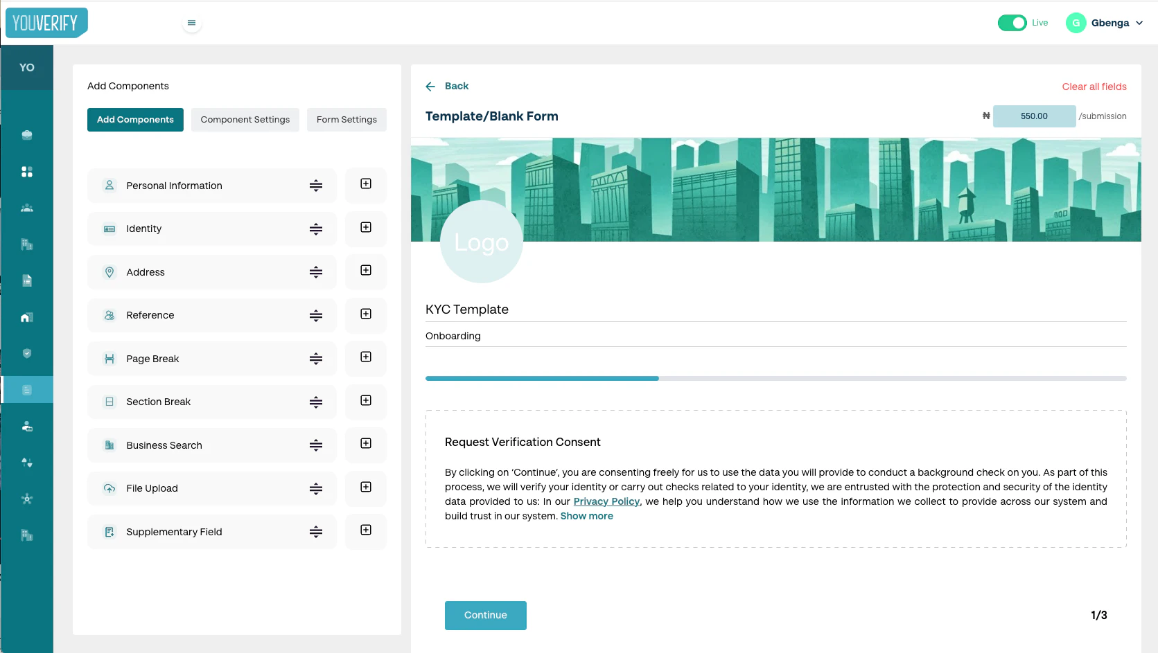 screenshot of YouVerify