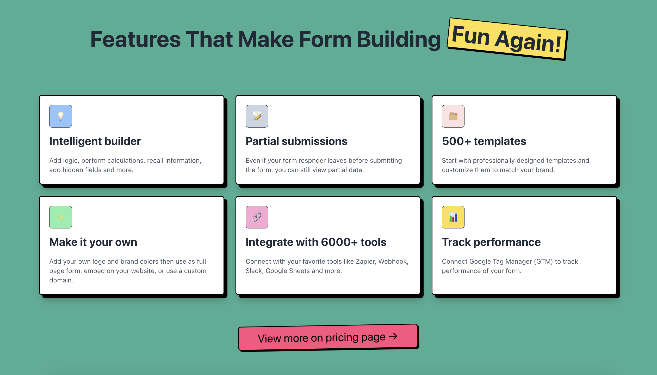 screenshot of Youform