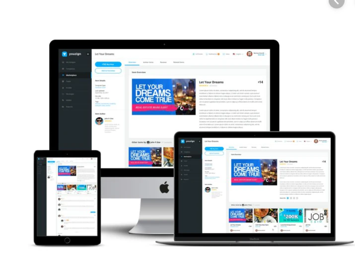 screenshot of Youzign