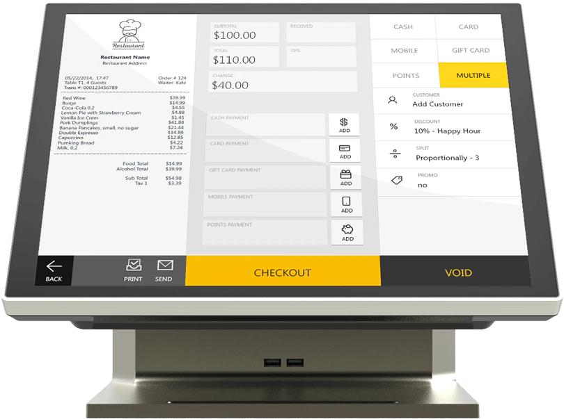 screenshot of YumaPOS