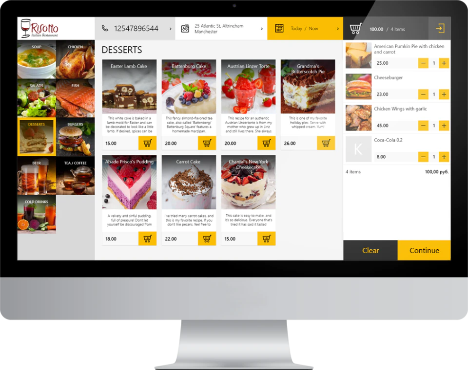 screenshot of YumaPOS