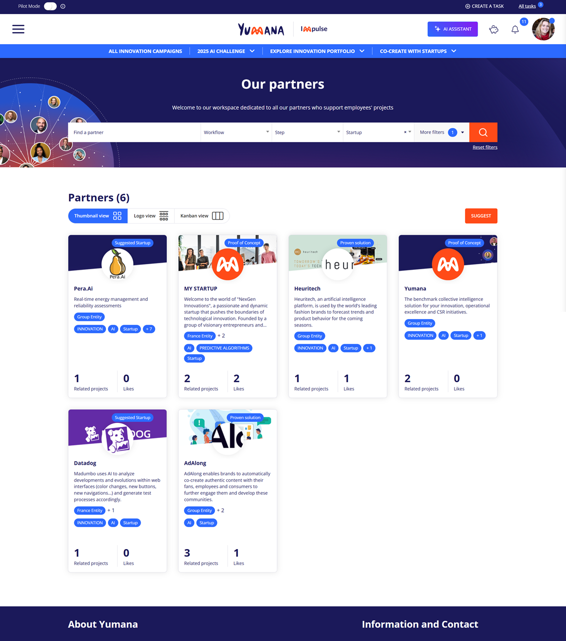 screenshot of Yumana