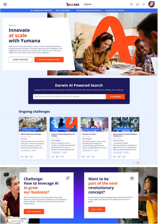 screenshot of Yumana