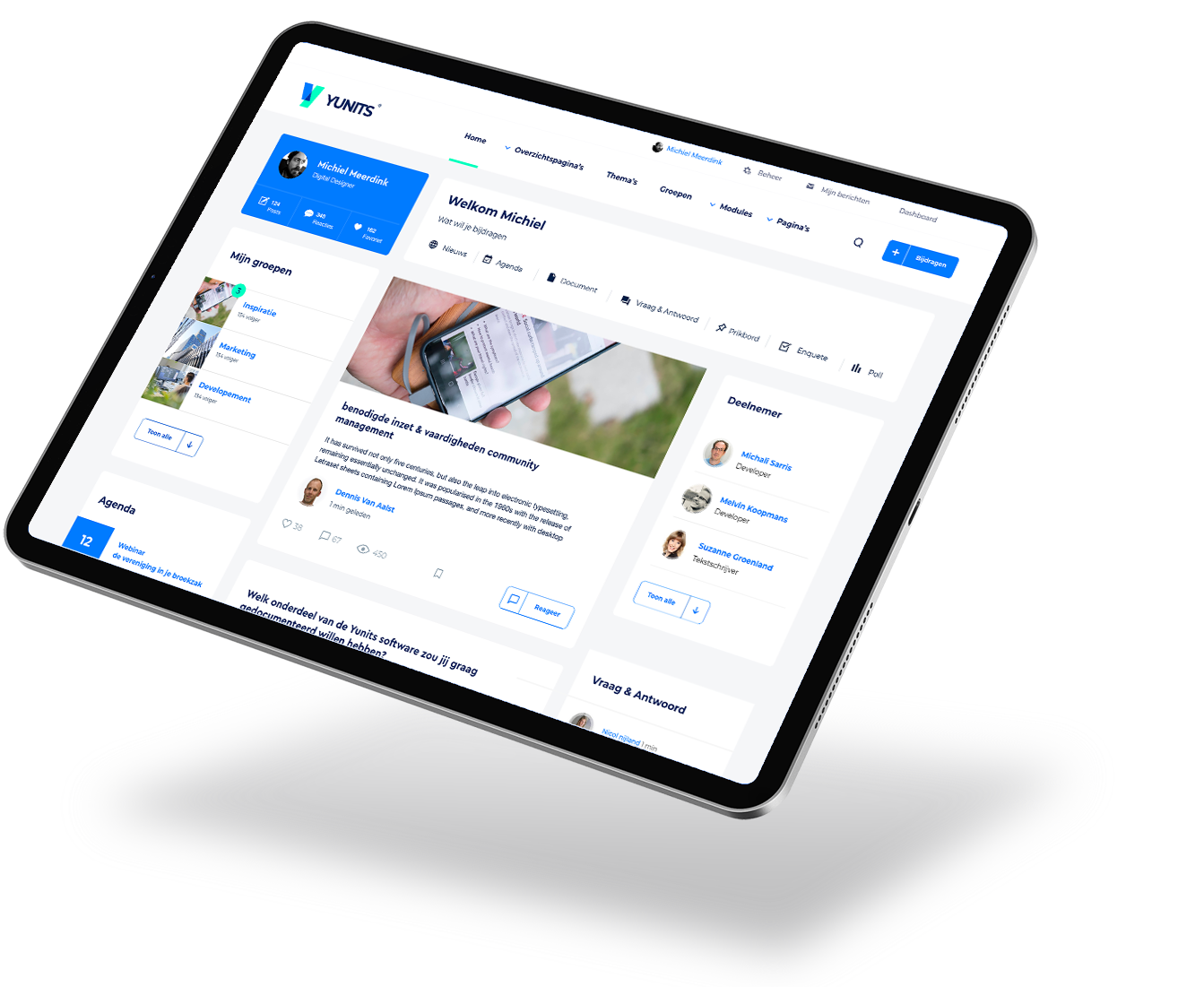 screenshot of Yunits