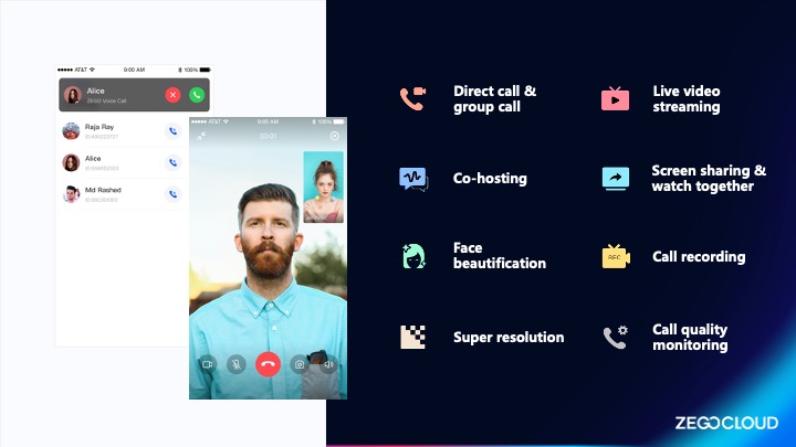 screenshot of ZEGOCLOUD