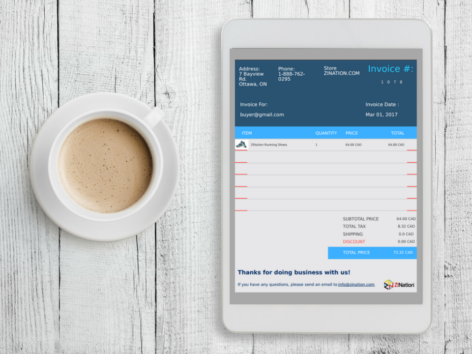 screenshot of ZINation
