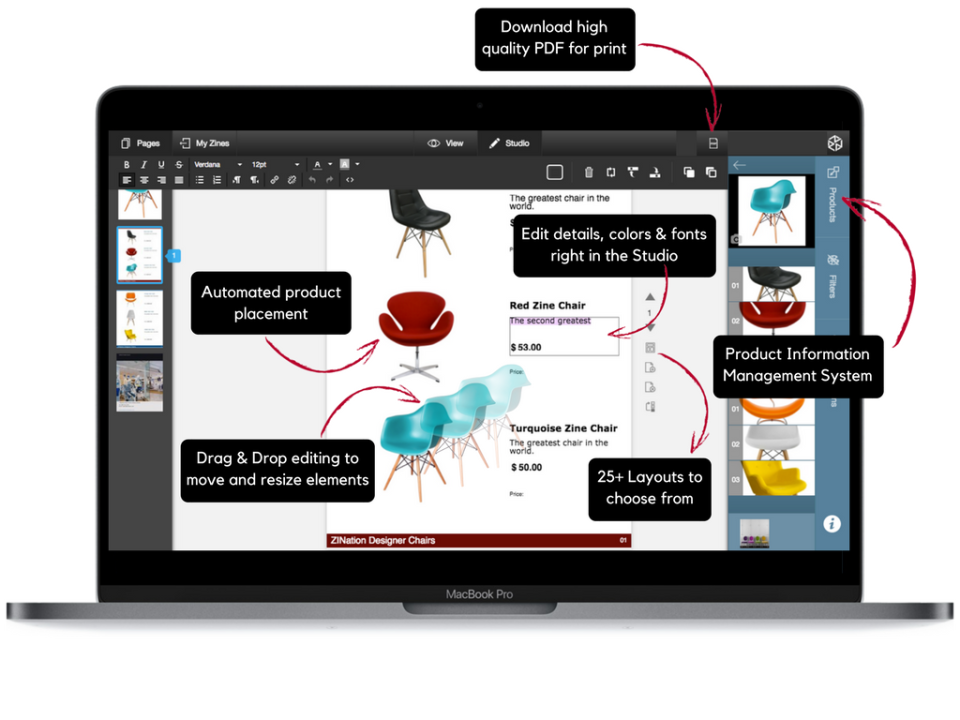 screenshot of ZINation